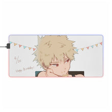 Load image into Gallery viewer, My Hero Academia Katsuki Bakugou RGB LED Mouse Pad (Desk Mat)