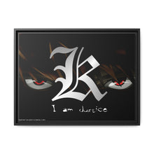 Load image into Gallery viewer, Death Note Light Yagami Canvas Framed Art Print