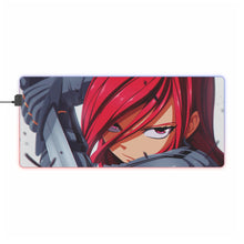 Load image into Gallery viewer, Fairy Tail Erza Scarlet RGB LED Mouse Pad (Desk Mat)
