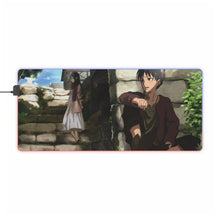 Load image into Gallery viewer, Eren Yeager and Mikasa Ackerman RGB LED Mouse Pad (Desk Mat)