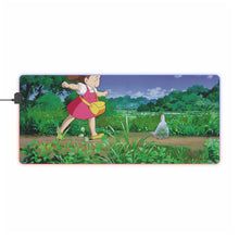 Load image into Gallery viewer, Mei behind little Totoro RGB LED Mouse Pad (Desk Mat)