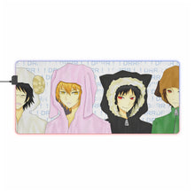 Load image into Gallery viewer, Durarara!! Izaya Orihara, Masaomi Kida, Shinra Kishitani RGB LED Mouse Pad (Desk Mat)