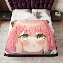 Load image into Gallery viewer, Anya Forger Sherpa Blanket