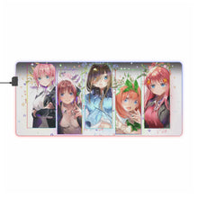 Load image into Gallery viewer, The Quintessential Quintuplets Miku Nakano, Itsuki Nakano, Nino Nakano, Yotsuba Nakano, Ichika Nakano RGB LED Mouse Pad (Desk Mat)
