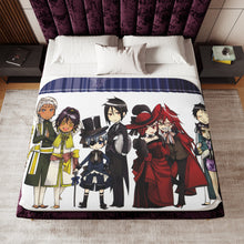 Load image into Gallery viewer, Black Butler Sherpa Blanket