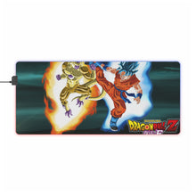 Load image into Gallery viewer, Goku SSJ God SSJ Vs Golden Freeza RGB LED Mouse Pad (Desk Mat)