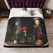 Load image into Gallery viewer, Assassination Classroom Koro-sensei, Karma Akabane, Nagisa Shiota Sherpa Blanket