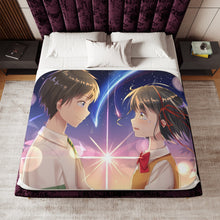 Load image into Gallery viewer, Your Name. Sherpa Blanket