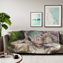 Load image into Gallery viewer, Anime Dr. Stone Sherpa Blanket