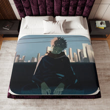 Load image into Gallery viewer, Sleepy Itadori Sherpa Blanket