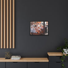 Load image into Gallery viewer, Satoru Gojo, Yuji Itadori, Aoi Todo, Toji Fushiguro, Mahito, Kento Nanami, Nobara Kugisaki, Toge Inumaki, Utahime Iori, Megumi Fushiguro, Maki Zenin, Momo Nishimiya, Shoko Ieiri and Yoshinobu Gakuganji Canvas Framed Art Print