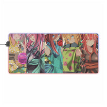 Load image into Gallery viewer, The Quintessential Quintuplets Miku Nakano, Itsuki Nakano, Nino Nakano, Yotsuba Nakano, Ichika Nakano RGB LED Mouse Pad (Desk Mat)
