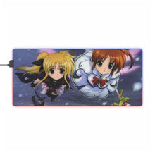 Load image into Gallery viewer, Magical Girl Lyrical Nanoha RGB LED Mouse Pad (Desk Mat)