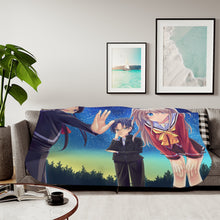 Load image into Gallery viewer, Charlotte Nao Tomori, Ayumi Otosaka, Joujirou Takajou Sherpa Blanket