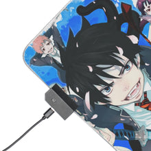 Load image into Gallery viewer, Blue Exorcist RGB LED Mouse Pad (Desk Mat)