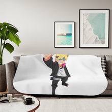 Load image into Gallery viewer, Boruto Sherpa Blanket