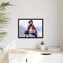 Load image into Gallery viewer, Mikasa Ackerman Canvas Framed Art Print