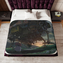 Load image into Gallery viewer, Anime Howl's Moving Castle Sherpa Blanket