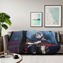 Load image into Gallery viewer, Black Butler Sherpa Blanket