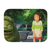 Load image into Gallery viewer, Anime Spirited Away Sherpa Blanket