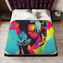 Load image into Gallery viewer, Anime Samurai Champloo Sherpa Blanket