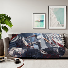 Load image into Gallery viewer, Anime Chainsaw Man Sherpa Blanket