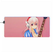 Load image into Gallery viewer, Super Sonico RGB LED Mouse Pad (Desk Mat)
