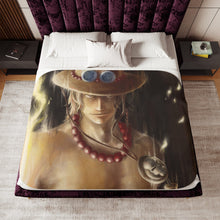 Load image into Gallery viewer, Portgas D. Ace Sherpa Blanket