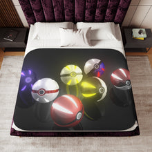 Load image into Gallery viewer, Pokéballs Sherpa Blanket