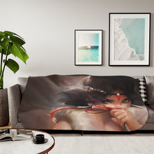 Load image into Gallery viewer, Anime Princess Mononoker Sherpa Blanket