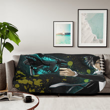 Load image into Gallery viewer, Shinya Kogami With His dominator Sherpa Blanket