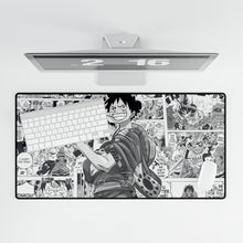 Load image into Gallery viewer, Monkey D Luffy Manga Mouse Pad (Desk Mat)