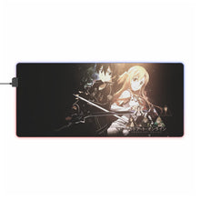 Load image into Gallery viewer, Asuna and Kirito (Sword Art Online) RGB LED Mouse Pad (Desk Mat)