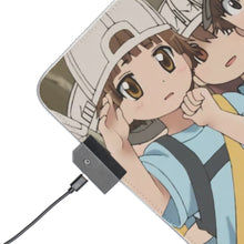 Load image into Gallery viewer, Plaqueta-chan RGB LED Mouse Pad (Desk Mat)