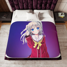Load image into Gallery viewer, Nao Tomori smile Sherpa Blanket