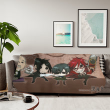 Load image into Gallery viewer, Black Butler Sherpa Blanket