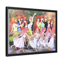Load image into Gallery viewer, The Quintessential Quintuplets Miku Nakano, Itsuki Nakano, Nino Nakano, Yotsuba Nakano, Ichika Nakano Canvas Framed Art Print