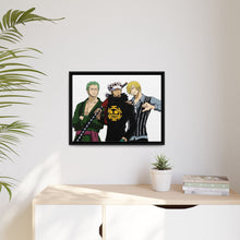 Load image into Gallery viewer, Zoro,Law and Sanji Canvas Framed Art Print