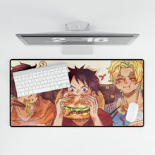 Load image into Gallery viewer, Monkey D. Luffy, Portgas D. Ace & Sabo Mouse Pad (Desk Mat)