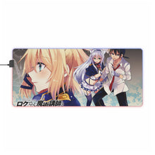 Load image into Gallery viewer, Rokudenashi Majutsu Koushi To Akashic Records Sistine Fibel, Glenn Radars, Rumia Tingel RGB LED Mouse Pad (Desk Mat)
