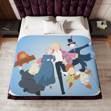 Load image into Gallery viewer, Anime Howl's Moving Castle Sherpa Blanket