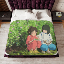 Load image into Gallery viewer, Anime Spirited Away Sherpa Blanket