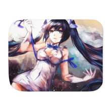 Load image into Gallery viewer, Is It Wrong To Try To Pick Up Girls In A Dungeon? Sherpa Blanket