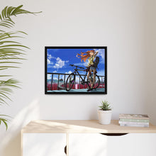 Load image into Gallery viewer, Biking Asuka Canvas Framed Art Print