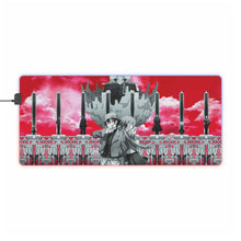 Load image into Gallery viewer, Mirai Nikki Yuno Gasai, Yukiteru Amano RGB LED Mouse Pad (Desk Mat)