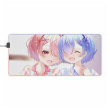 Load image into Gallery viewer, Ram & Rem RGB LED Mouse Pad (Desk Mat)