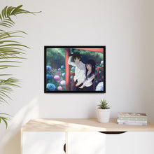 Load image into Gallery viewer, Eru Chitanda  And  Hōtarō Oreki in the rain Canvas Framed Art Print