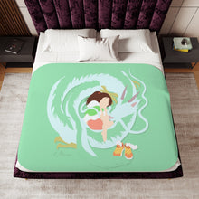 Load image into Gallery viewer, Anime Spirited Away Sherpa Blanket