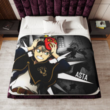 Load image into Gallery viewer, ASTA BLACK CLOVER Sherpa Blanket