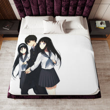 Load image into Gallery viewer, Eru Chitanda And Hōtarō Oreki Sherpa Blanket